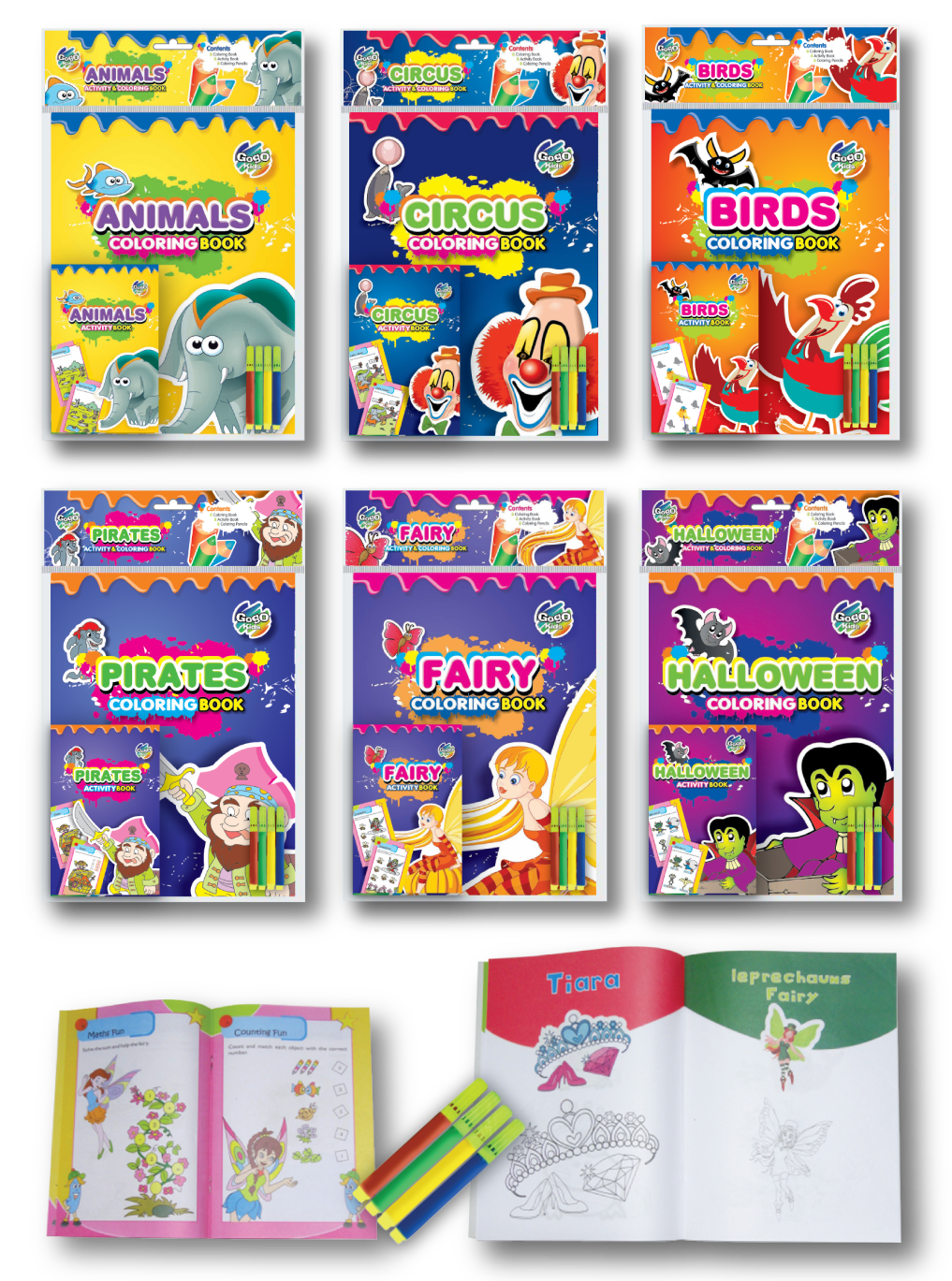 Gogo Kids Activity & Coloring Pack